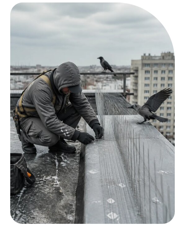 Защита от ворон под ключ в Минеральных Воде по цене от 5179 р. | Сенат-Мнр
